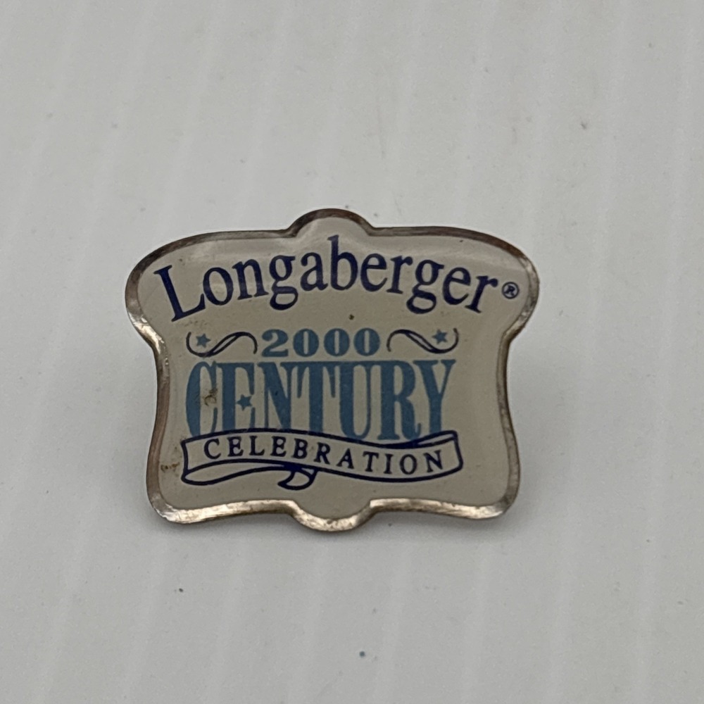 Longaberger Pin Lot: Pewter Basket and 2000 Century Celebration